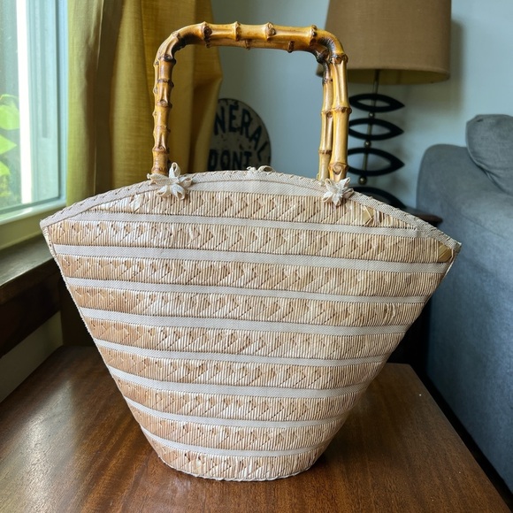 Vintage 1960’s Sea Inspired Wicker Purse - Picture 4 of 5